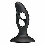 Анальный стимулятор Baile Silicone Butt Plug, черный