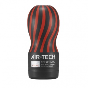 Многоразовый стимулятор Tenga Air-Tech Strong, красно-черный