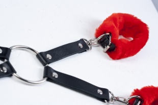 Набор для фиксации,красный мех