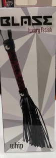 ПЛЕТКА ИЗ  КОЖИ BLAZE LUXURY FETISH WHIP неопрен