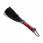 Плеть L рукояти 110мм L  хвоста 150мм,цвет черный/красный