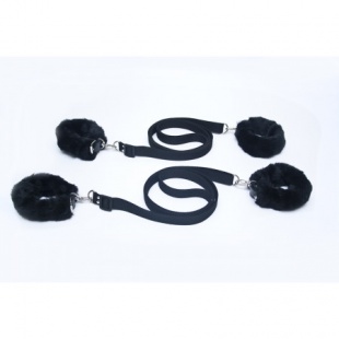 Набор для фиксации,черный мех