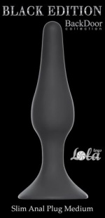 АНАЛЬНАЯ ВТУЛКА LOLA TOYS SLIM ANAL PLUG MEDIUM GREY