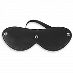 Закрытая маска на глаза на резинке, черная