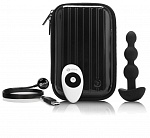 Анальные черные  премиум бусы с 2 моторами B -Vibe