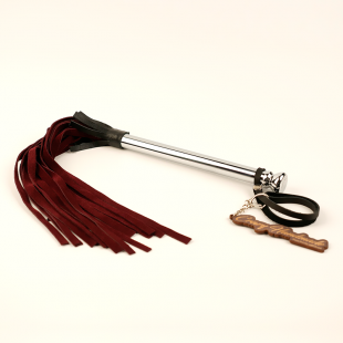 Плеть "Бургундия" из  натурального велюра СН-4102