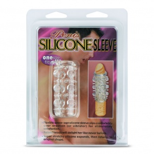 Насадка открытая с пупырышками Silicon Sleeve