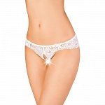 	Кружевные женские трусики «Erolanta Lingerie Collection» с доступом, цвет белый, размер 42-44