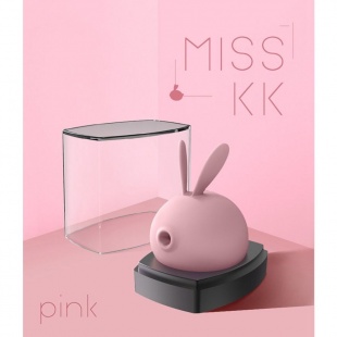 Розовый вакуумный стимулятор клитора «Miss KK», Kiss Toy