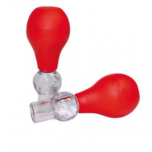 Помпа женская для сосков Bad Kitty Nipple Pump, красные