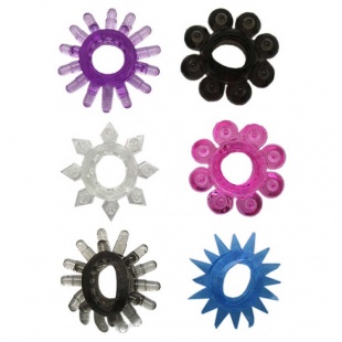 Набор эрекционных колец из 6 штук цена за 1 шт.