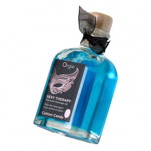 Комплект для сладких игр Orgie Lips Massage со вкусом сахарной ваты, 100 мл