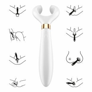 ВИБРОМАССАЖЕР ДЛЯ ПАРЫ SATISFYER ENDLESS FUN WHITE (Сатисфайер)