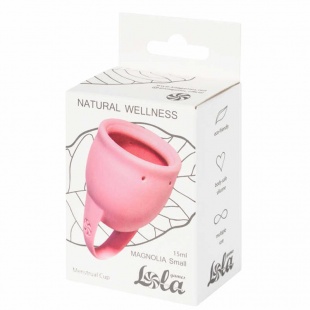 Менструальная чаша «Natural Wellness Magnolia 15 ml small pink», Lola Toys