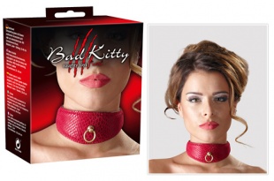 ОШЕЙНИК ИЗ ПЕРФОРИРОВАННОЙ КОЖИ BAD KITTY NAUGHTY TOYS COLLAR