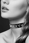 Чокер с надписью Sexy 