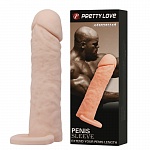 НАСАДКА ЗАКРЫТАЯ С КОЛЬЦОМ PRETTY LOVE PENIS SLEEVE MEDIUM 6.2