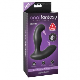 Вибромассажер простаты с электростимуляцией Electro Stim Prostate Vibe, черный