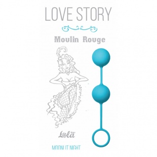Вагинальные шарики Love Story Moulin Rouge blue, голубые