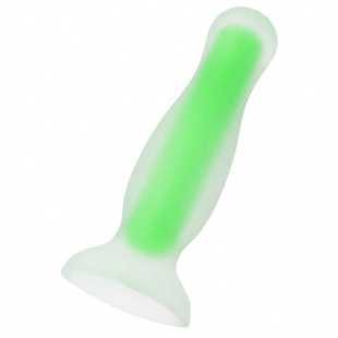 Анальная втулка светящаяся в темноте Beyond by Toyfa Mortimer Glow, прозрачная, 12,5 см