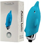 Вибропуля Adrien Lastic Flippy Pocket Vibe Dolphin, голубая