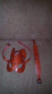 Набор маска и ошейник бабочка цвет в ассортименте.