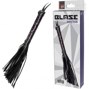 ПЛЕТКА ИЗ  КОЖИ BLAZE LUXURY FETISH WHIP PURPLE