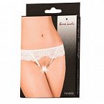 Эротические трусики Erolanta Eve кружевные белые (42-44)