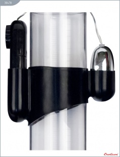 МИНИ-ВИБРАТОР НА ЭЛАСТИЧНОМ ДЕРЖАТЕЛЕ ДЛЯ МУЖСКИХ ПОМП