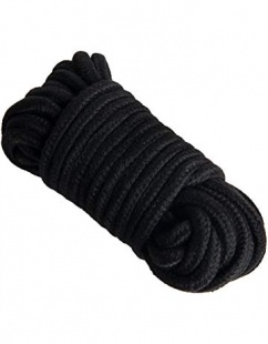 Комлект лента для боднажа и верёвка, чёрные