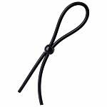 Лассо на пенис A-toys by TOYFA с одной бусиной, силикон, черное, 19,5 см