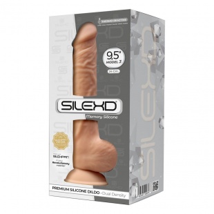 Фаллоимитатор на присоске с мошонкой MODEL 3 (9.5)