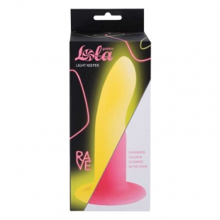 Светящийся в темноте дилдо Rave Light Keeper, розовый 5012-01