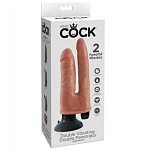 ВИБРОМАССАЖЕР  ДВОЙНОЙ KING COCK 2 POWERFUL VIBRATORS