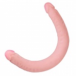 Двусторонний фаллоимитатор LoveToy LESBI TOUCH, телесный