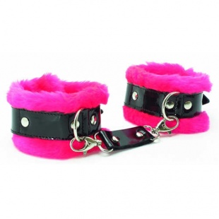 Наручники с розовым   мехом BDSM Light