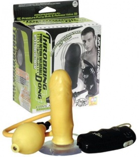 Надувной пенис Throbbing Dong телесный