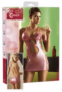 КЛУБНОЕ РОЗОВОЕ БЛЕСТЯЩЕЕ ПЛАТЬЕ Red Corner