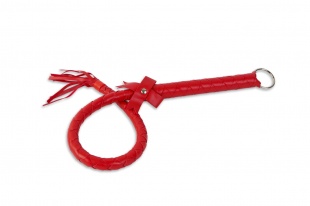 Плетёный кнут, красный