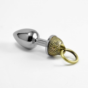 LOVETOY The Parrot Серебряная втулка с кольцом, l=6,8 см, d=2,8 см