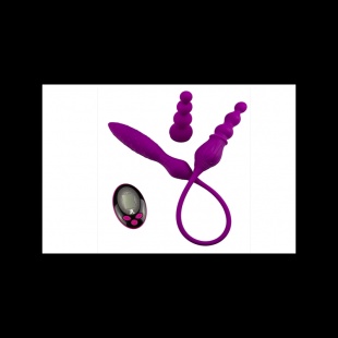 ДВУСТОРОНИЙ ВИБРОМАССАЖЕР С ПУЛЬТОМ ДУ ADREN LASTIC EXPLORING SENSEN 2X LRS