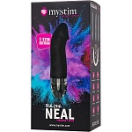 Вибратор с электростимуляцией «Real Deal Neal», цвет черный, Mystim