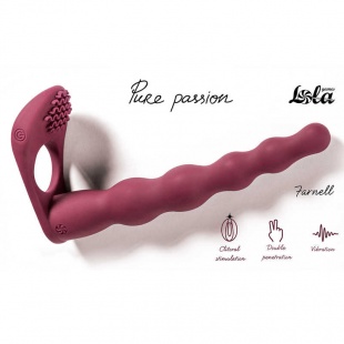 Вибронасадка для Двойного Проникновения Pure Passion Farnell Wine