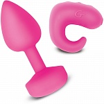 Набор анальная пробка и вибро-кольцо на палец 