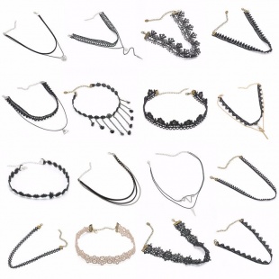 ЧОКЕР ЧЕРНЫЙ КРУЖЕВНОЙ 