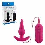 Втулка анальная Aphrodisia Bulb Probe, 10 режимов вибрации розовая