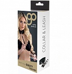 Ошейник с поводком GP Collar & Leash чёрный