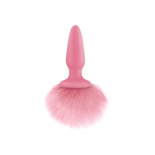 Анальная пробка с розовым хвостиком Bunny Tails - Pink