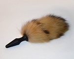 Анальный пробка с хвостиком енота  
