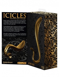 Фаллоимитатор ICICLES Gold Edition G spot G02 золотой